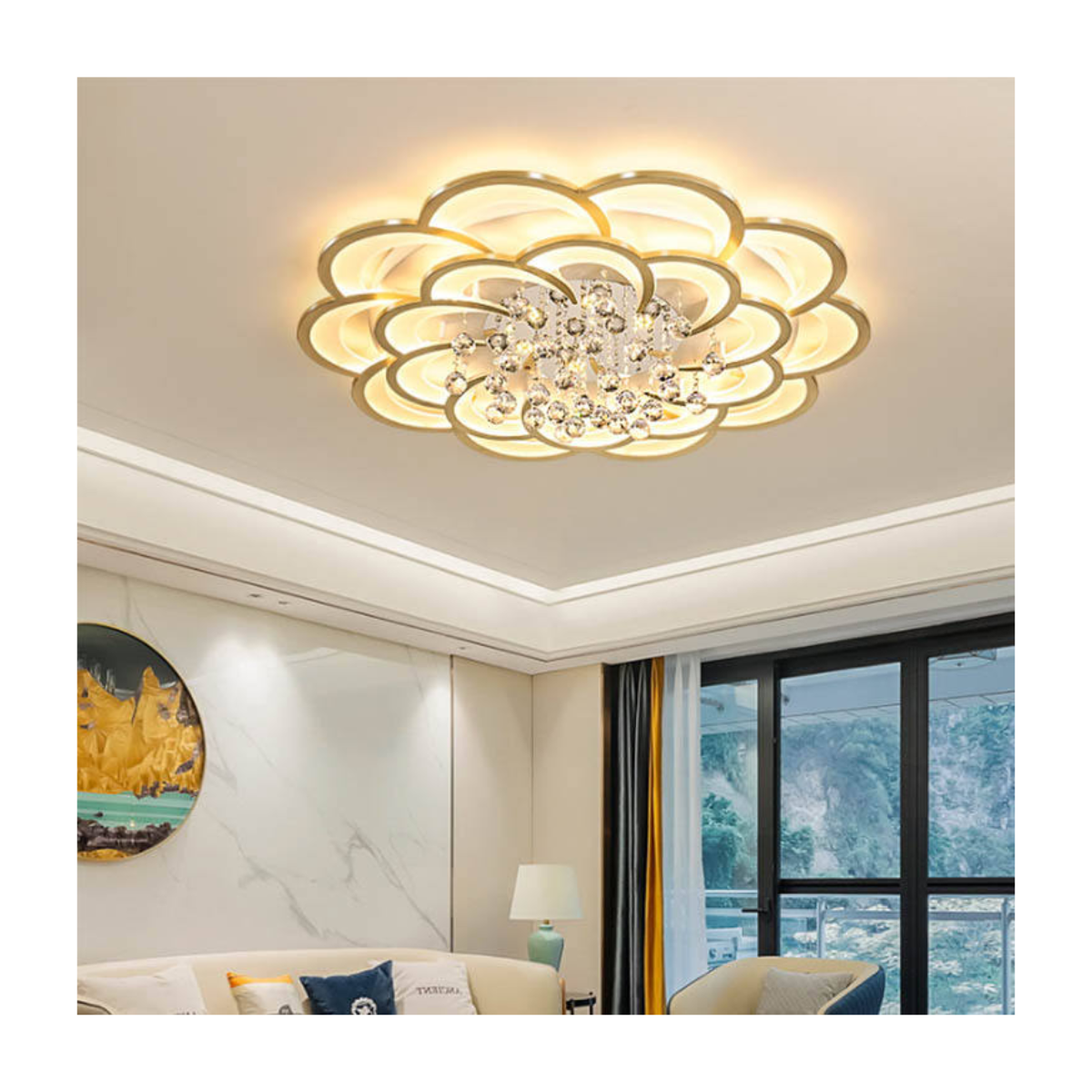 Blossom Crystal Ceiling Light